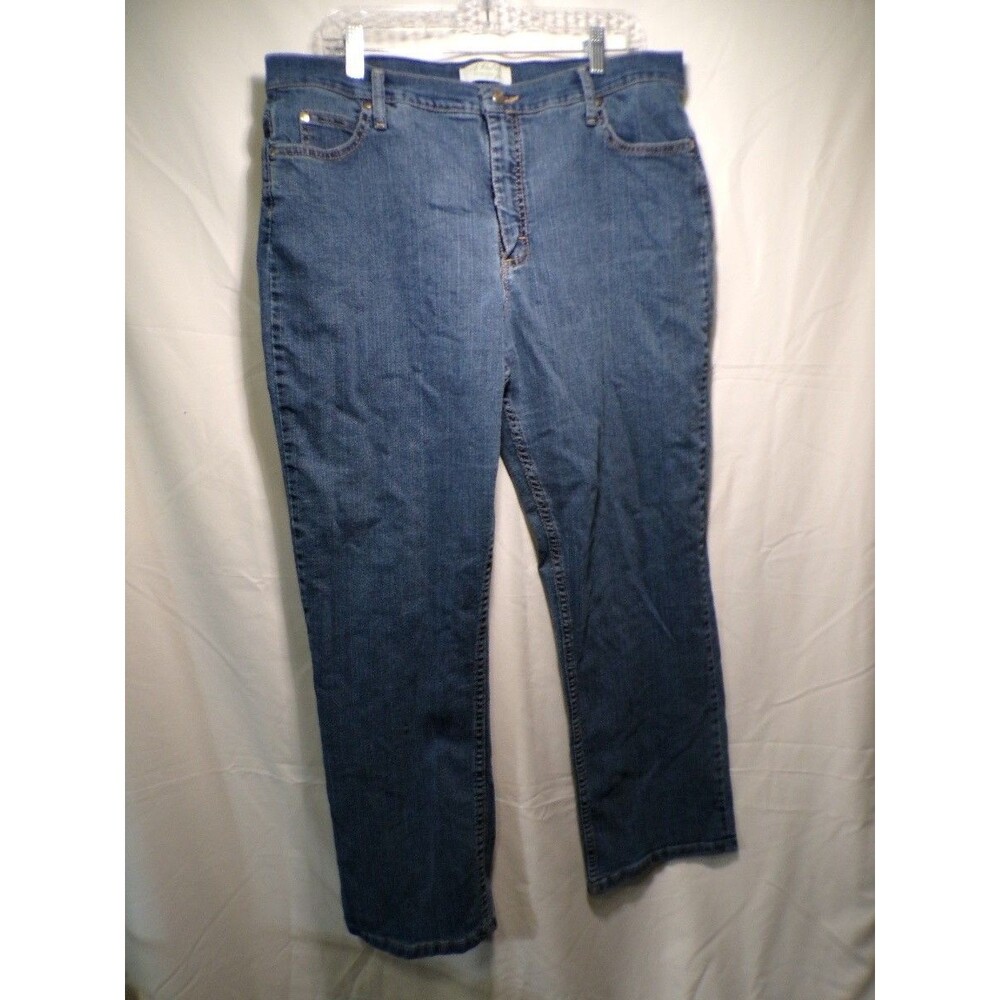 Wrangler Women's Jeans 16x30 Blue Denim Straight Leg 5 Pocket Zip Fly